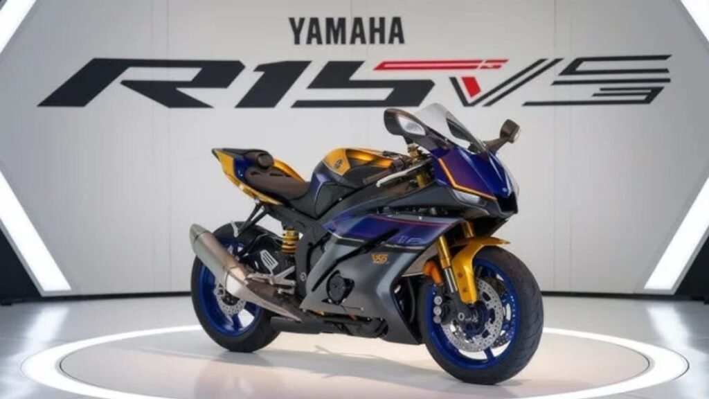 Yamaha R15 V5 2025 – 69KMPL Mileage, 155cc Liquid-Cooled Engine, Sports Styling Bike at Just ₹4,999 EMI!