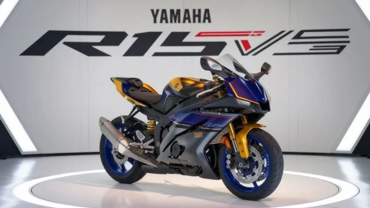 Yamaha R15 V5 2025 – 87 KMPL Mileage, 0–100 km/h in 6 Sec, Stylist Control Bike, Bluetooth Dashboard & LED Headlamps at ₹5,899 EMI!